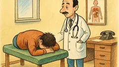 Banc: Un pacient timid la doctor…