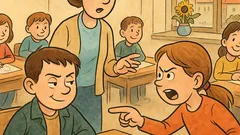 Vtip: La școală, la ora de desen...