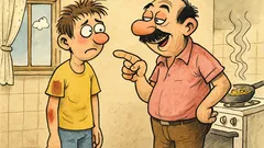 Banc: Bulă îi spune tatălui...