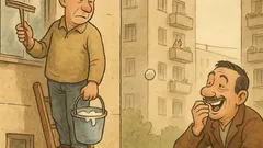 Banc: „Vecine, iar te-a pus nevastă-ta…”