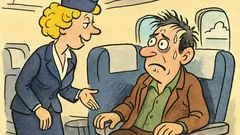 Banc: Văzând un pasager neliniștit...