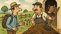 Banc: Un turist la țară întreabă...