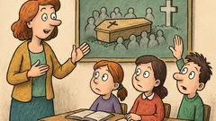 Banc: Profesoara întreabă despre propria înmormântare