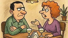 Banc: Soțul și soția stau de vorbă