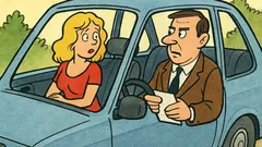 Vtip: Blonda la examenul auto