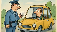 Vtip: Polițistul oprește o mașină...
