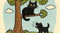 Banc: Ce e mic, negru, stă-n copac?