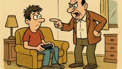 Banc: Tatăl îi spune fiului