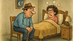 Banc: Costică vine acasă la patru dimineața