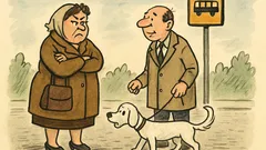 Vtip: Doamna Popescu și câinele în stație