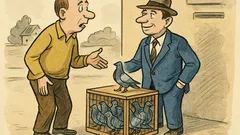 Banc: Trăiesc din zece porumbei călători