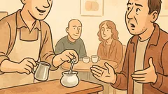 Banc: O cafea, vă rog... fără săpun!