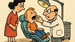 Banc: La dentist, mama îl roagă...