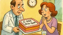 Banc: Un doctor comandă un tort aniversar