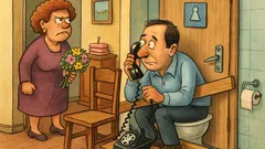 Banc: – Alo, Serviciul de Urgență?