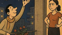 Vtip: Iubito, îți aduc Luna și stelele!