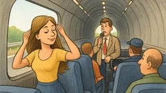 Banc: Un autocar intră într-un tunel