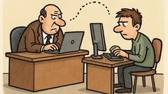 Banc: Șeful pe messenger: scrie-mi un banc