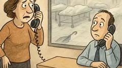 Banc: — Alo, morgă?