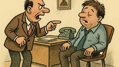 Banc: Șeful își apostrofează un angajat