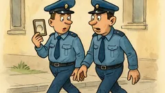 Banc: Doi polițiști găsesc o oglindă pe stradă