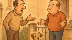 Vtip: Doi vecini stau de vorbă